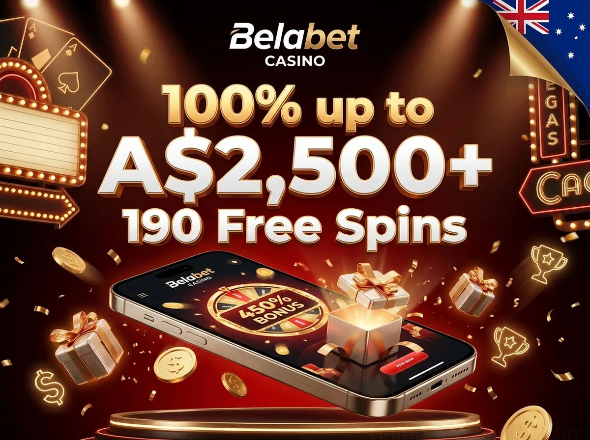 100% up to A$2,500+ 190 Free Spins
